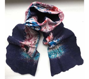 HOBİPOP - Saf Yün & İpek Atkı Lacivert HOBİPOP - Saf Yün & İpek Atkı Lacivert