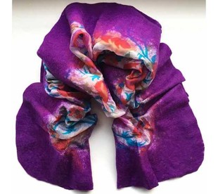 HOBİPOP - Saf Yün & İpek Atkı Mor HOBİPOP - Saf Yün & İpek Atkı Mor