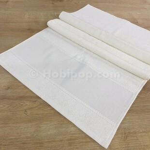 GLAMOUR - İşlemelik Etaminli Bukle Havlu 50x90 Krem GLAMOUR - İşlemelik Etaminli Bukle Havlu 50x90 Krem