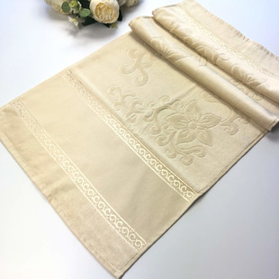 GLAMOUR - İşlemelik Etaminli Havlu 50x90 Kadife Kapiçino GLAMOUR - İşlemelik Etaminli Havlu 50x90 Kadife Kapiçino