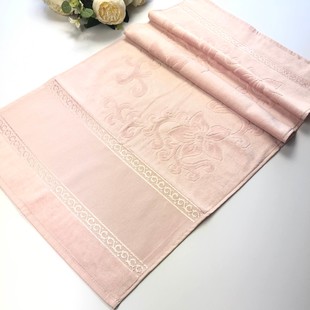 GLAMOUR - İşlemelik Etaminli Havlu 50x90 Kadife Pudra GLAMOUR - İşlemelik Etaminli Havlu 50x90 Kadife Pudra
