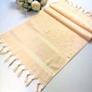 GLAMOUR - İşlemelik Etaminli Havlu Kadife Bağlamalı 50x90 Yavru Ağzı GLAMOUR - İşlemelik Etaminli Havlu Kadife Bağlamalı 50x90 Yavru Ağzı