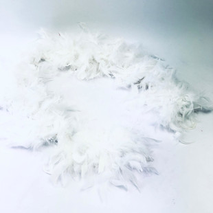 HOBİPOP - Kaz Tüyü Otriş Açık Krem 2 Metre HOBİPOP - Kaz Tüyü Otriş Açık Krem 2 Metre