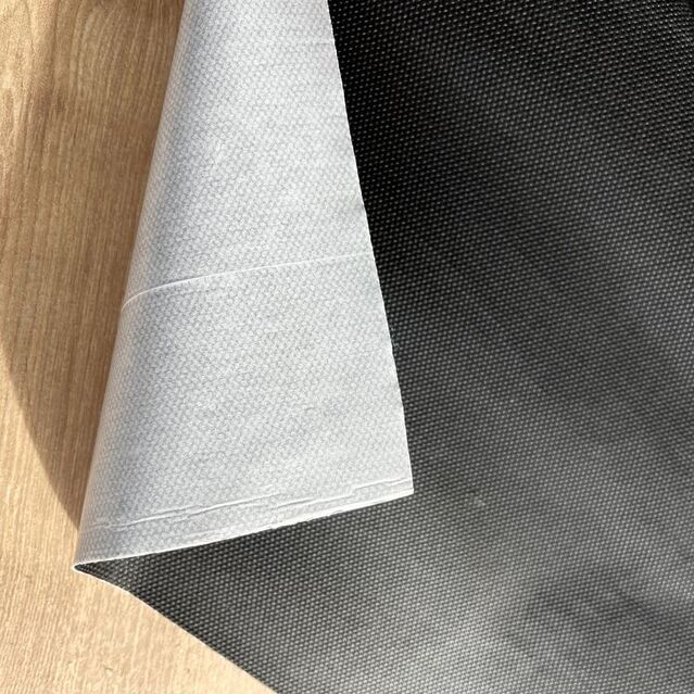 Kendinden Yapışkanlı Çanta Astar Telası - Çanta Besleme Telası Siyah Renk Yarım Metre