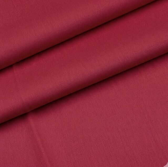 Kırmızı Polyesterli Poplin Pamuklu Kumaş 50x120 cm