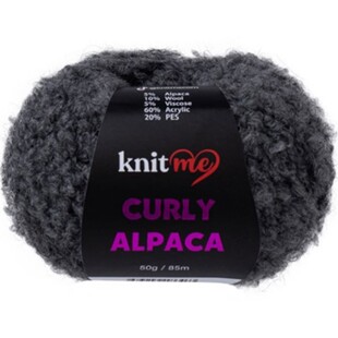 KNİT ME - Knit Me Curly Alpaca Bukle İp KC09 Füme KNİT ME - Knit Me Curly Alpaca Bukle İp KC09 Füme