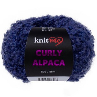 KNİT ME - Knit Me Curly Alpaca Bukle İp KC11 Mavi KNİT ME - Knit Me Curly Alpaca Bukle İp KC11 Mavi