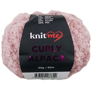 KNİT ME - Knit Me Curly Alpaca Bukle İp KC14 Pembe KNİT ME - Knit Me Curly Alpaca Bukle İp KC14 Pembe