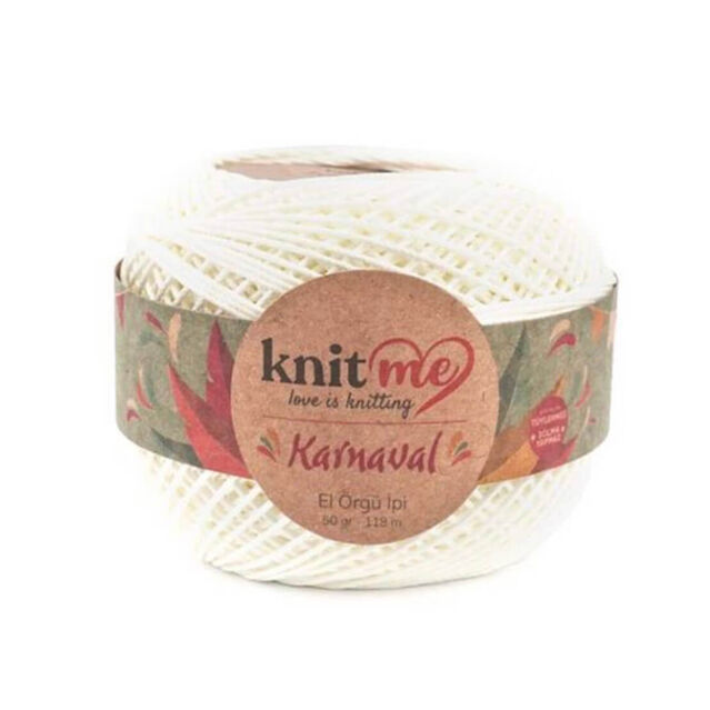 Knit Me Karnaval El Örgü İpi 4644 Krem