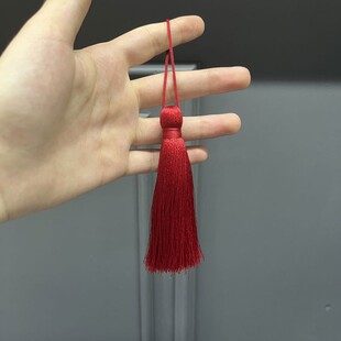 HOBİPOP - Koyu Kırmızı Renk Püskül 11 cm