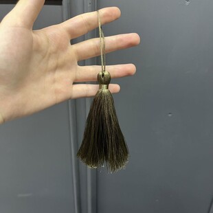 HOBİPOP - Koyu Vizon Renk Püskül 11 cm