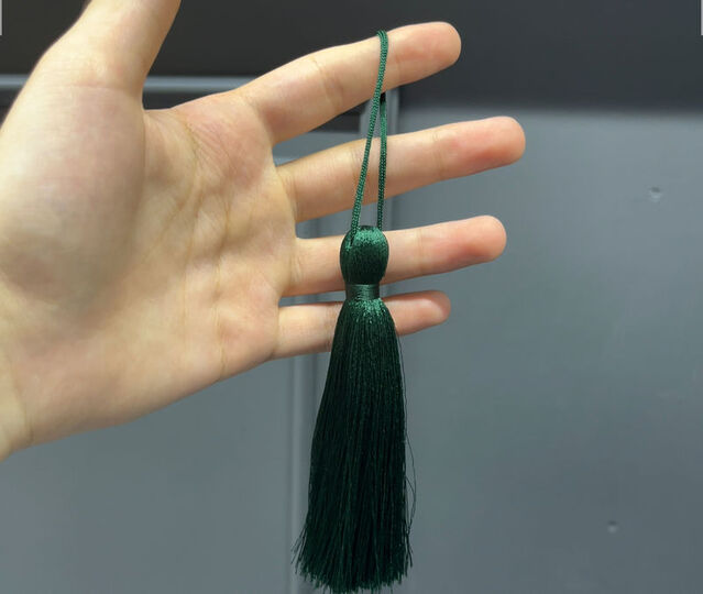 Koyu Zümrüt Renk Püskül 11 cm