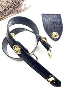 HOBİPOP - Krokodil Çanta Ayarlı Askı Kapak Seti Lacivert HOBİPOP - Krokodil Çanta Ayarlı Askı Kapak Seti Lacivert