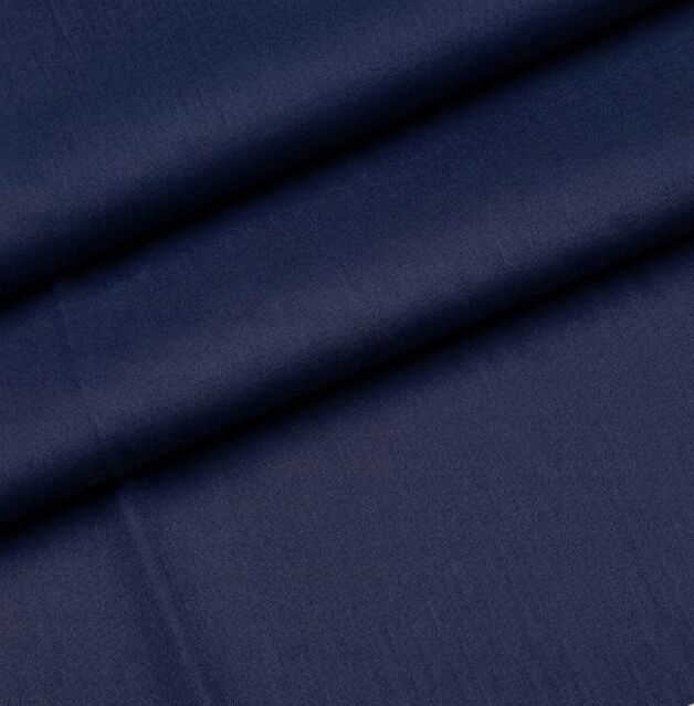 Lacivert Polyesterli Poplin Pamuklu Kumaş 50x120 cm