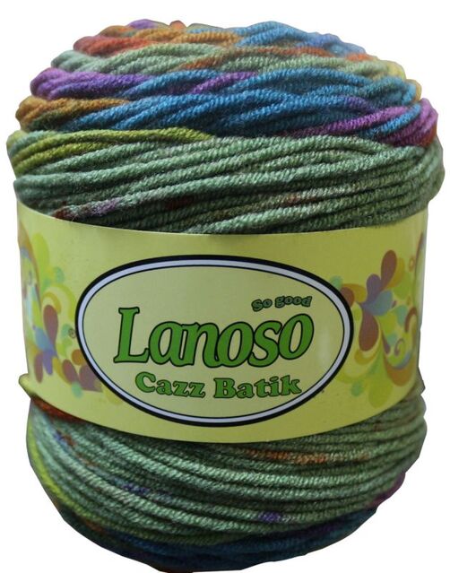 Lanoso Cazz Batik Ebruli Örgü İpi 705