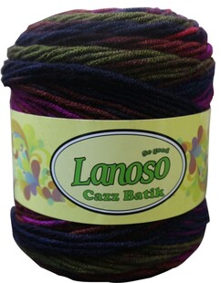 LANOSO - Lanoso Cazz Batik Ebruli Örgü İpi 711