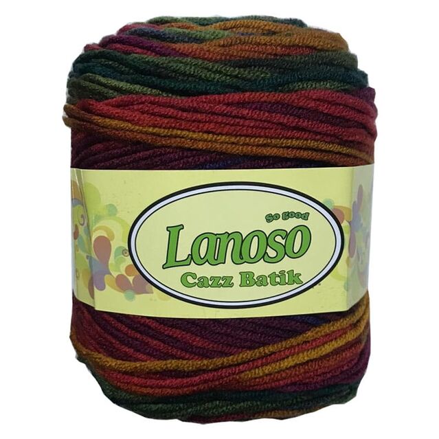 Lanoso Cazz Batik Ebruli Örgü İpi 714