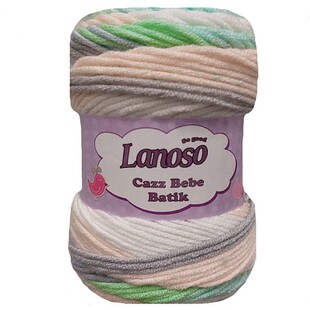 LANOSO - Lanoso Cazz Bebe Batik Ebruli Bebe Örgü İpi 758 LANOSO - Lanoso Cazz Bebe Batik Ebruli Bebe Örgü İpi 758
