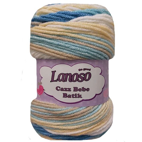 Lanoso Cazz Bebe Batik Ebruli Bebe Örgü İpi 763