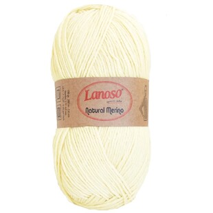 LANOSO - Lanoso Natural Merino Yünlü Örgü İpliği 901