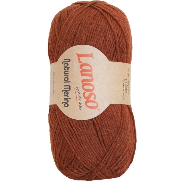 Lanoso Natural Merino Yünlü Örgü İpliği 936