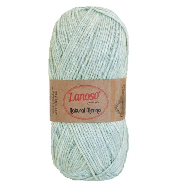 Lanoso Natural Merino Yünlü Örgü İpliği 940