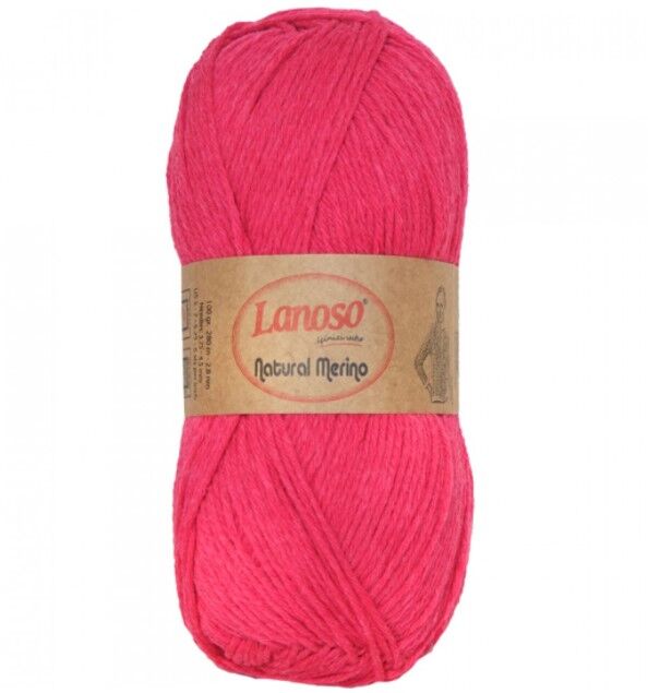 Lanoso Natural Merino Yünlü Örgü İpliği 949