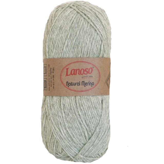 Lanoso Natural Merino Yünlü Örgü İpliği 952