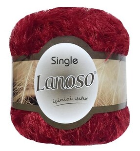 LANOSO - Lanoso Single Tavşan İp El Örgü İpliği 956 Kırmızı