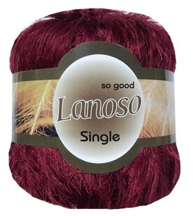 LANOSO - Lanoso Single Tavşan İp El Örgü İpliği 957 Bordo