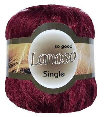 Lanoso Single Tavşan İp El Örgü İpliği 957 Bordo