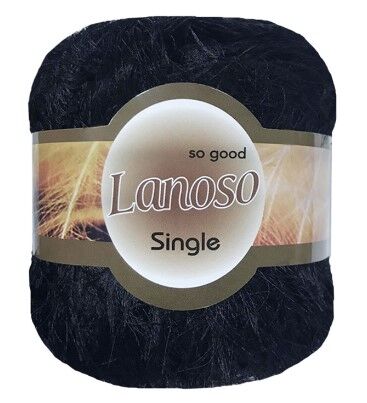 Lanoso Single Tavşan İp El Örgü İpliği 960 Siyah