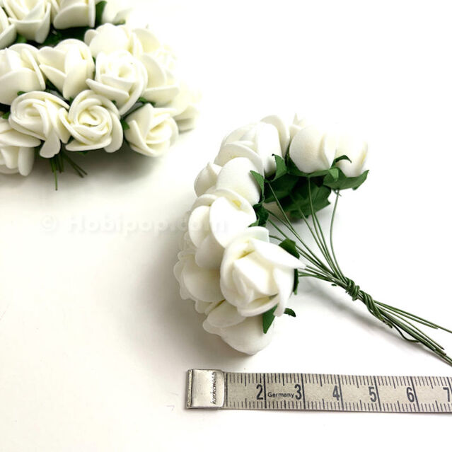 Lateks Süsleme Çiçeği 72 li Kırık Beyaz