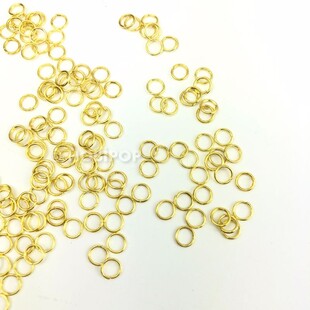 Metal Takı Halkası 5 mm Altın Renk 5 gram - Thumbnail