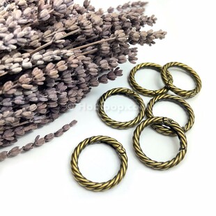HOBİPOP - Metal Yaylı Burgu Çanta Halkası Eskitme 3.5 cm HOBİPOP - Metal Yaylı Burgu Çanta Halkası Eskitme 3.5 cm
