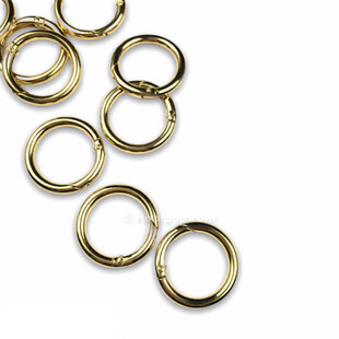HOBİPOP - Metal Yaylı Çanta Halkası Gold 3.5 cm