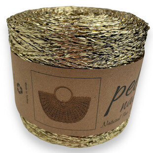 HOBİPOP - Metalik Bükümlü Parlak Simli Kağıt İp Light Gold HOBİPOP - Metalik Bükümlü Parlak Simli Kağıt İp Light Gold