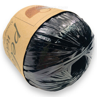 HOBİPOP - Metalik Parlak Rafya İp Siyah HOBİPOP - Metalik Parlak Rafya İp Siyah