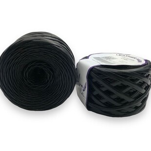  - Metalik Penye Deri İp Siyah