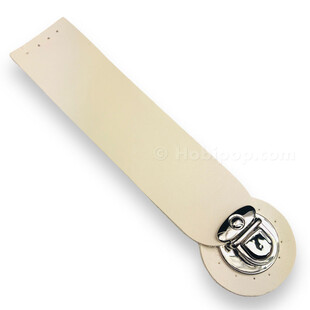 HOBİPOP - Mıknatıslı Suni Deri Çanta Kapama Krem Kalın Gümüş Klips HOBİPOP - Mıknatıslı Suni Deri Çanta Kapama Krem Kalın Gümüş Klips