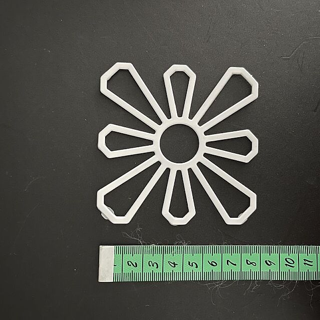 Çiçek Motifli Çanta Kanvası 8x8 cm - 2