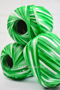 Multicolor Batik Rafya İp Yeşil - Thumbnail