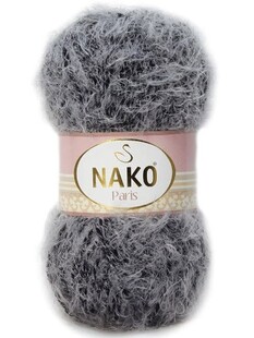 NAKO - Nako Paris Örgü İpi 21305 Grili Siyahlı