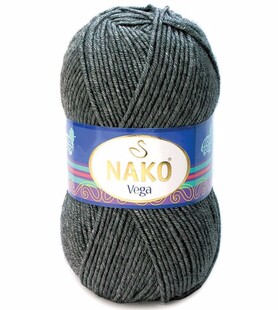 NAKO - Nako Vega El Örgü İpliği 00193 Koyu Gri Melanj