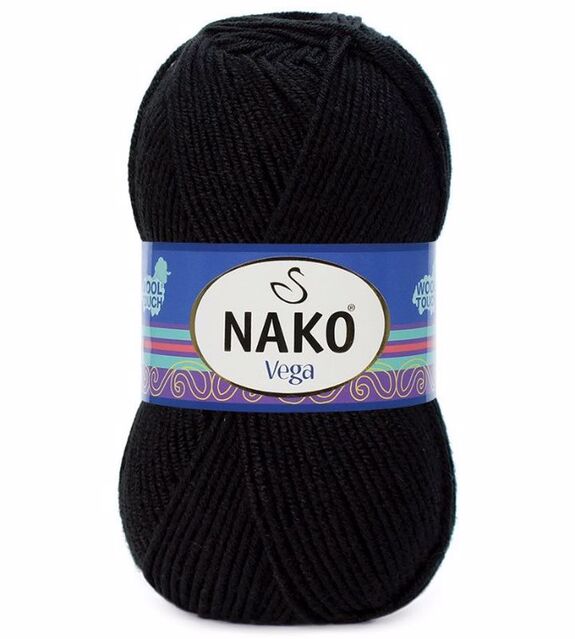Nako Vega El Örgü İpliği 00217 Siyah