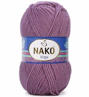 NAKO - Nako Vega El Örgü İpliği 10237 Açık Mürdüm