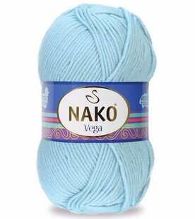 NAKO - Nako Vega El Örgü İpliği 10640 Pastel Mavi