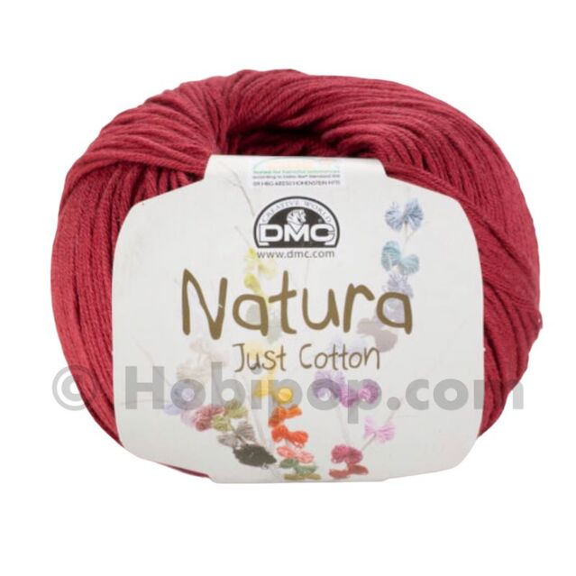Natura Just Cotton El Örgü İpi N34 Bourgogne