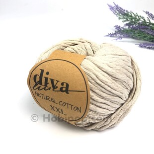 DİVA - Natural Cotton XXL Tarama Makrome İpi Bej DİVA - Natural Cotton XXL Tarama Makrome İpi Bej