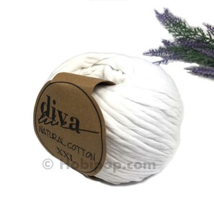 DİVA - Natural Cotton XXL Tarama Makrome İpi Beyaz DİVA - Natural Cotton XXL Tarama Makrome İpi Beyaz